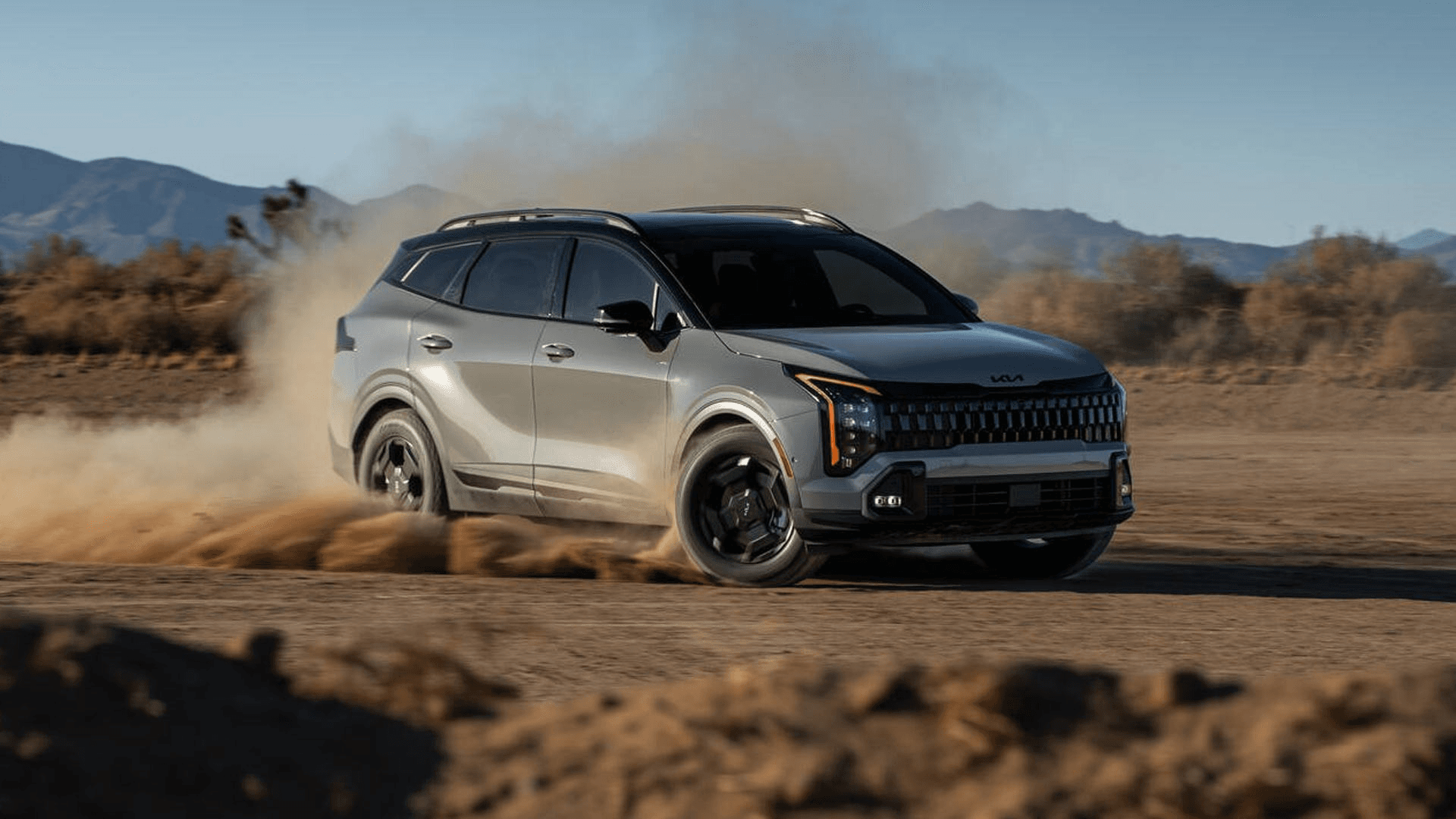 groupe beaucage kia sportage 2026 vue de devant couleur gris